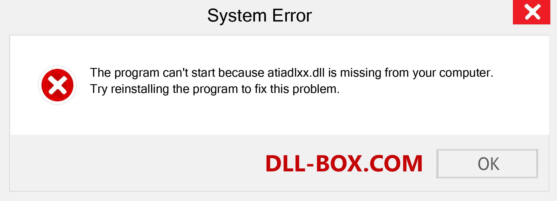  atiadlxx.dll file is missing?. Download for Windows 7, 8, 10 - Fix  atiadlxx dll Missing Error on Windows, photos, images